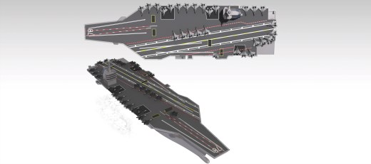 福特级超级航空母舰的全尺寸模型缩略图