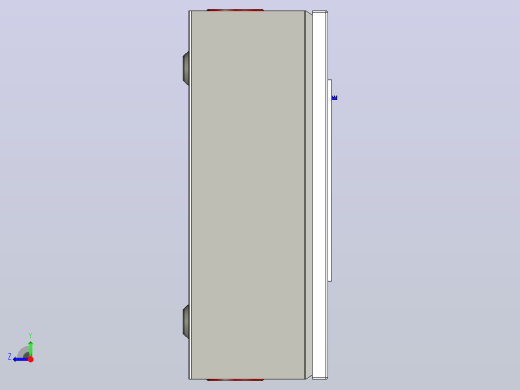 PZ30-12&amp;明装式配电箱(箱体)三维模型202307右视缩略图