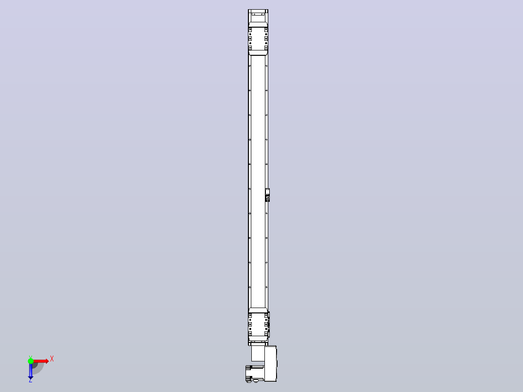 皮带直线轴双滑块型TPA-GCBS-80-P60-L500-QR-M20-N3俯视图