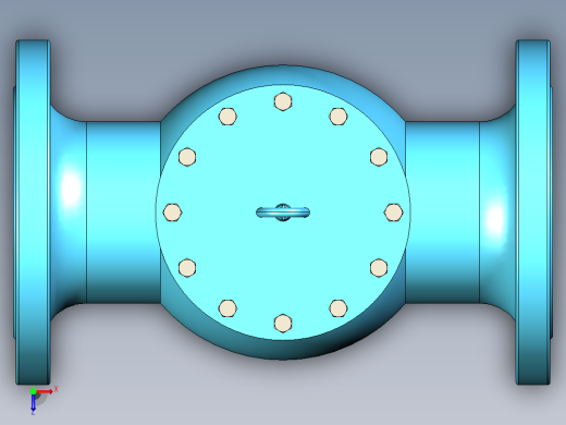 旋启式止回阀（H44H）[H44H-6.4-DN200]俯视缩略图