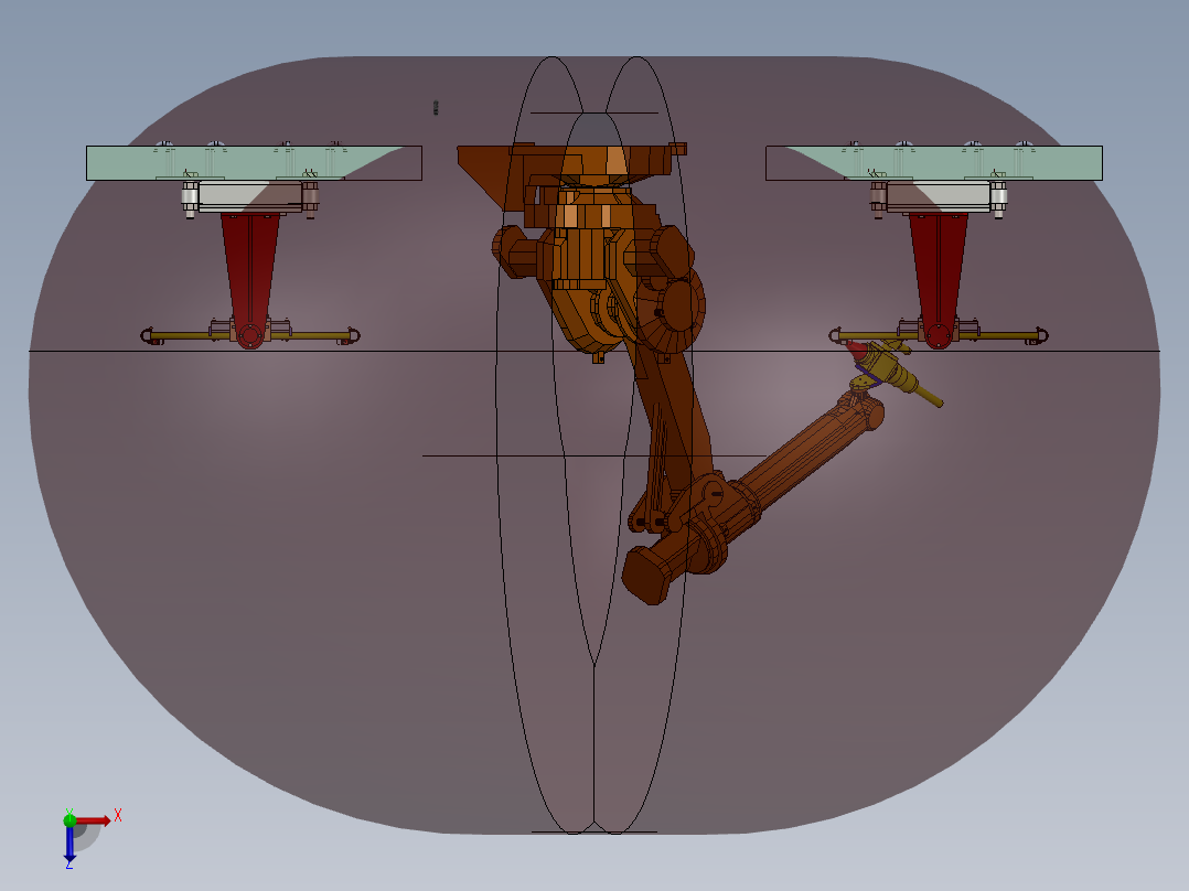 ABB激光焊接机器人工作站俯视图