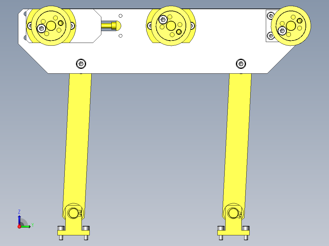 托盘垂直转移机构右视图