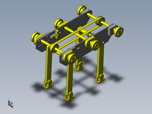 托盘垂直转移机构正等轴测缩略图