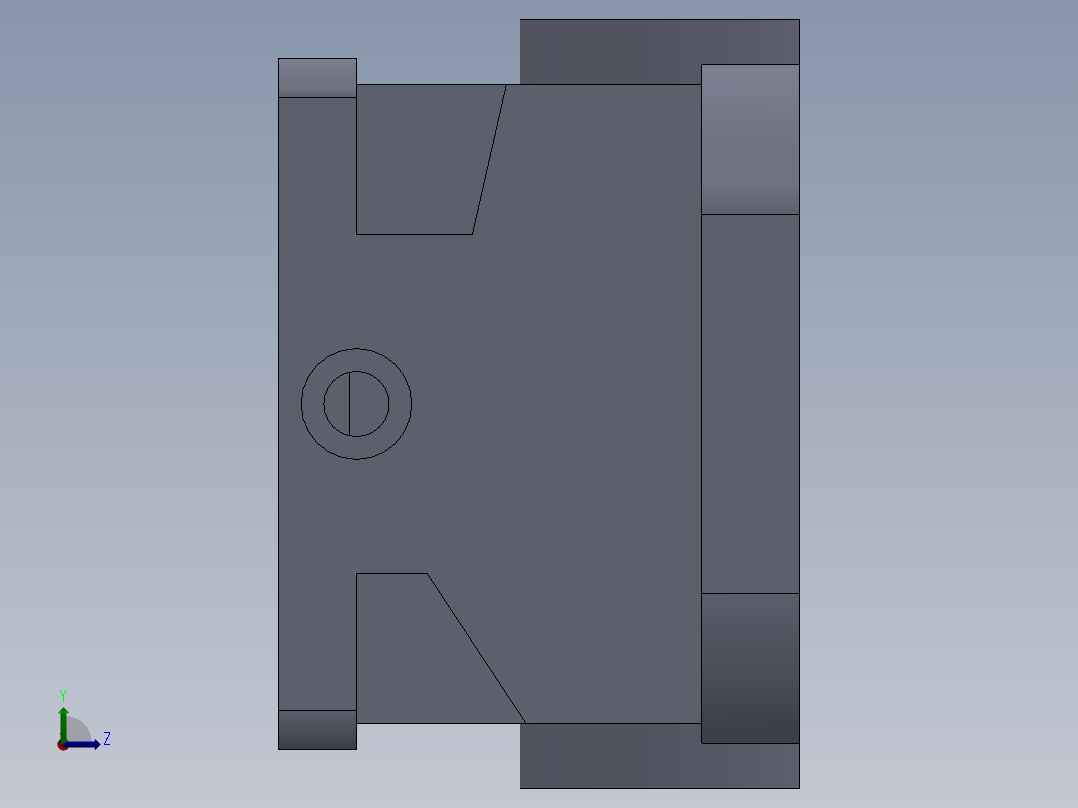 二级齿轮减速器（SW格式左视图