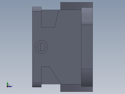 二级齿轮减速器（SW格式左视缩略图