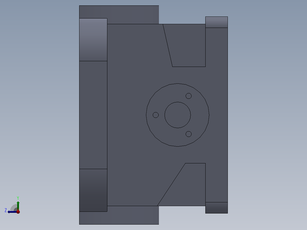 二级齿轮减速器（SW格式右视图