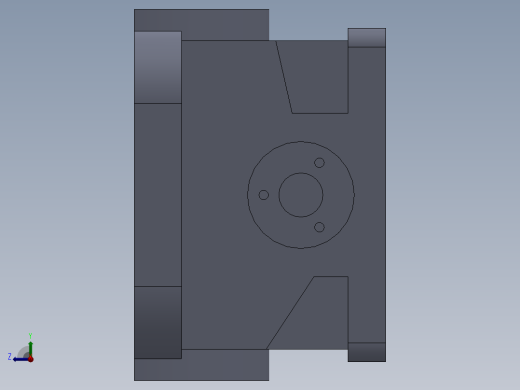二级齿轮减速器（SW格式右视缩略图