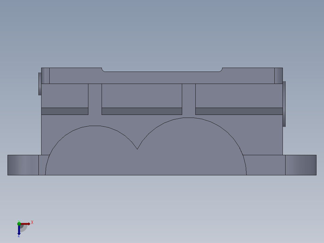 二级齿轮减速器（SW格式俯视图