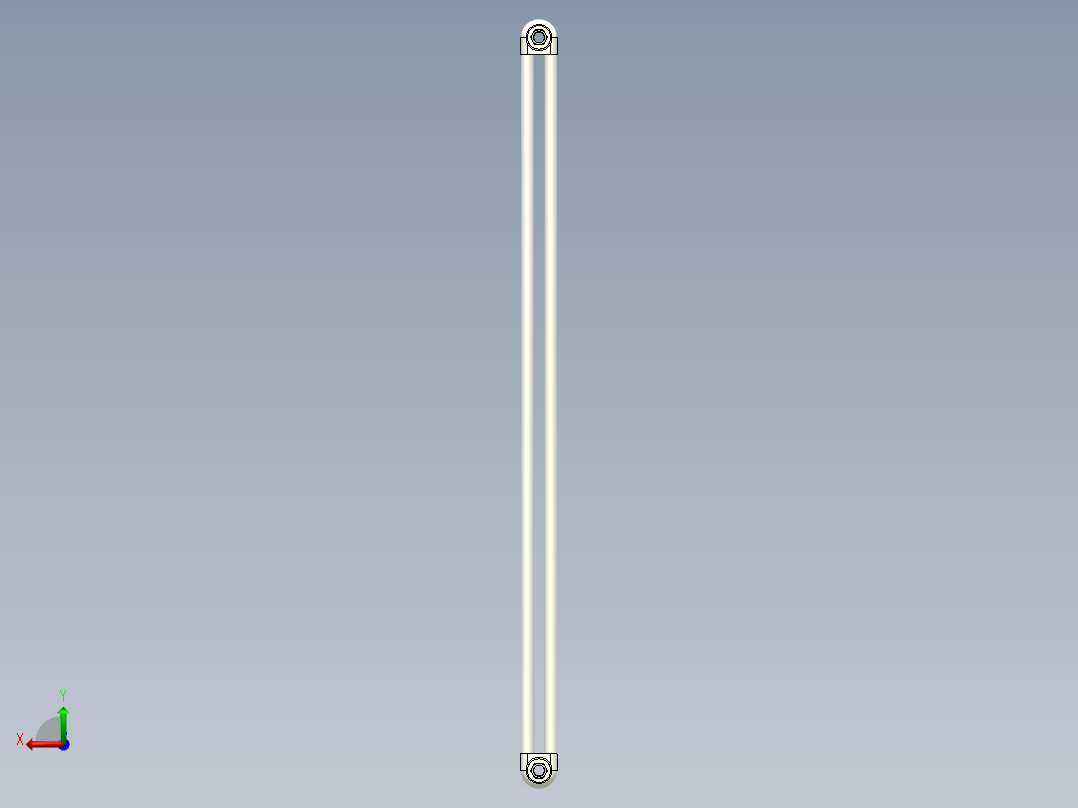 钢制暖气后视图