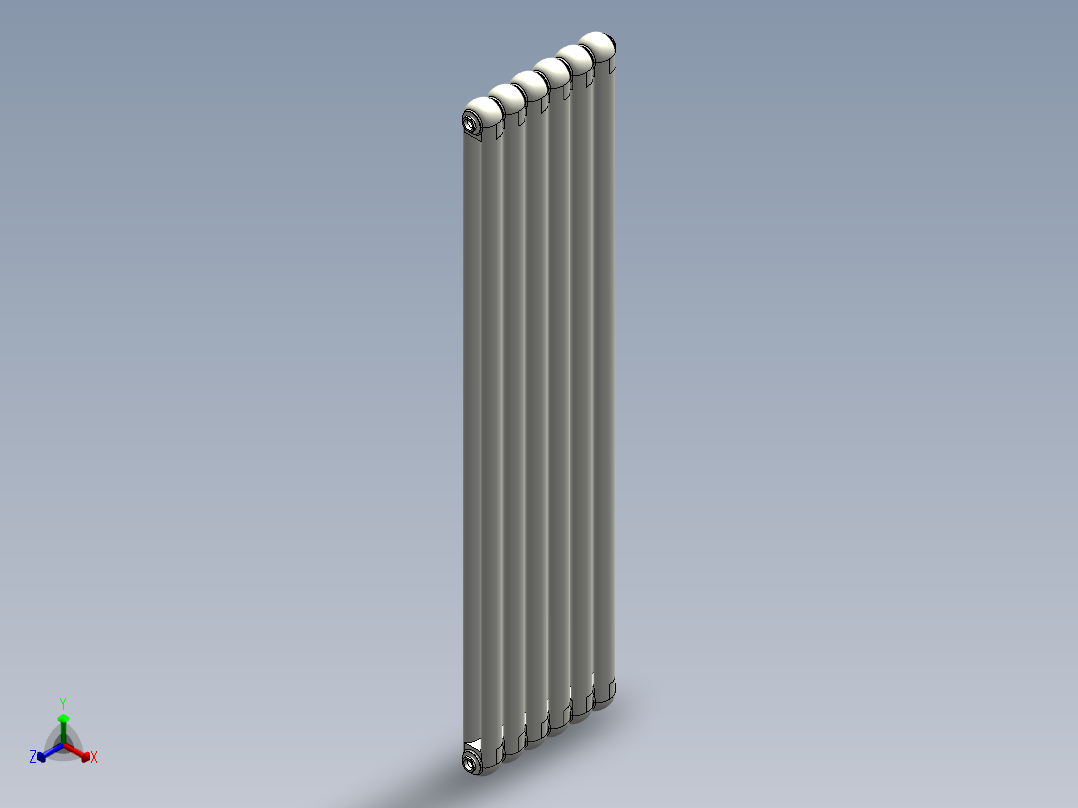 钢制暖气正等轴测图