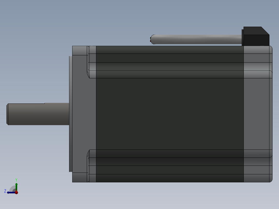 步进电机右视图