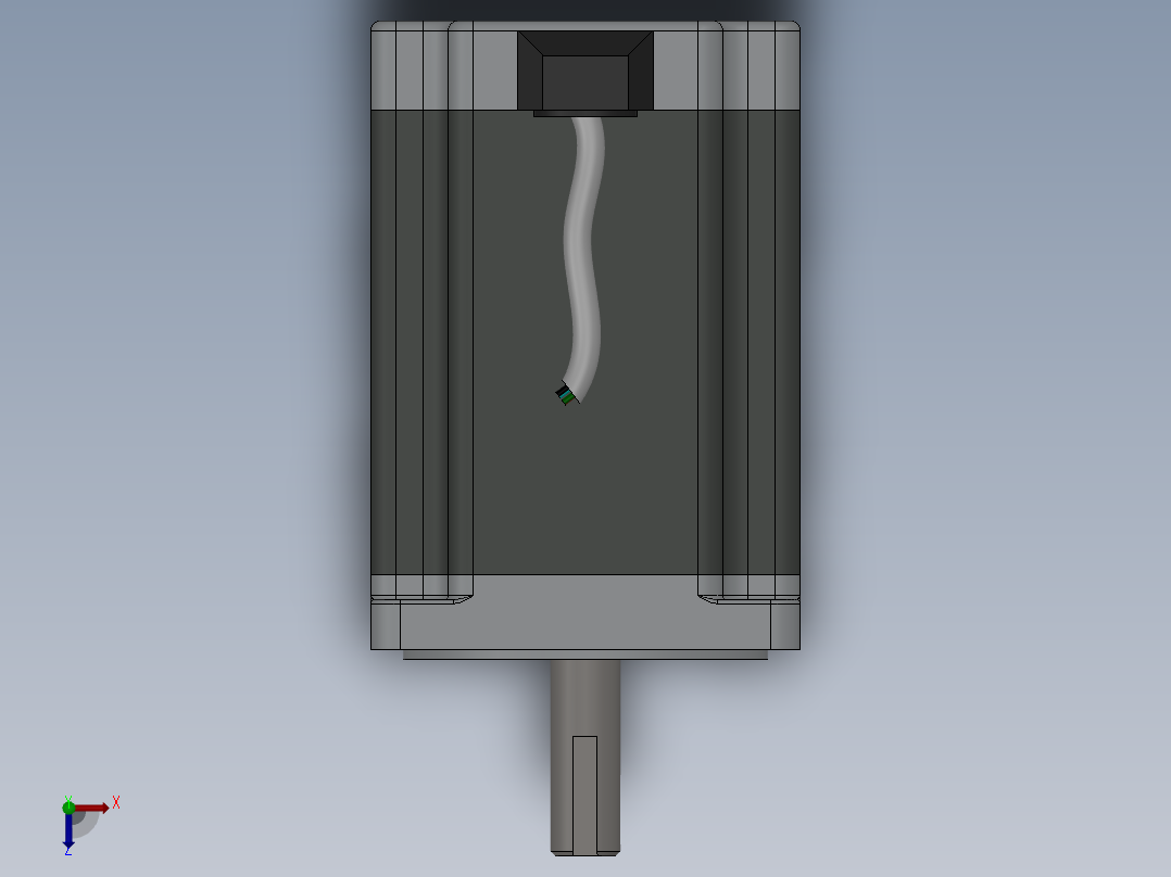 步进电机俯视图