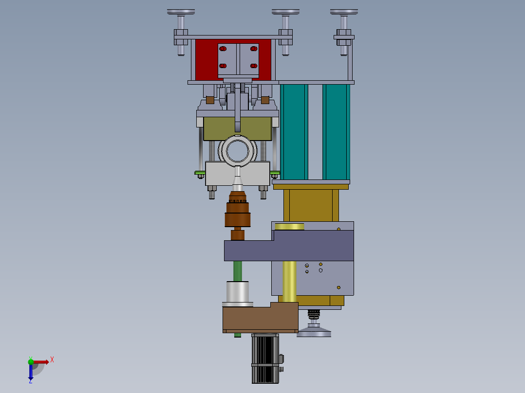 轴套宽16槽加工专机设计(全部结清）俯视图