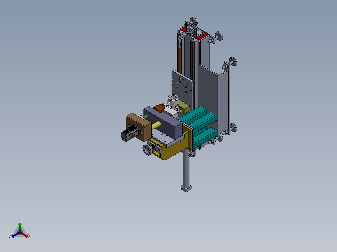 轴套宽16槽加工专机设计(全部结清）正等轴测图