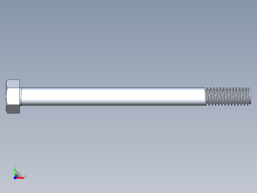 UNC 六角螺栓-Hex Bolt 0.3125-18 x 4前视缩略图
