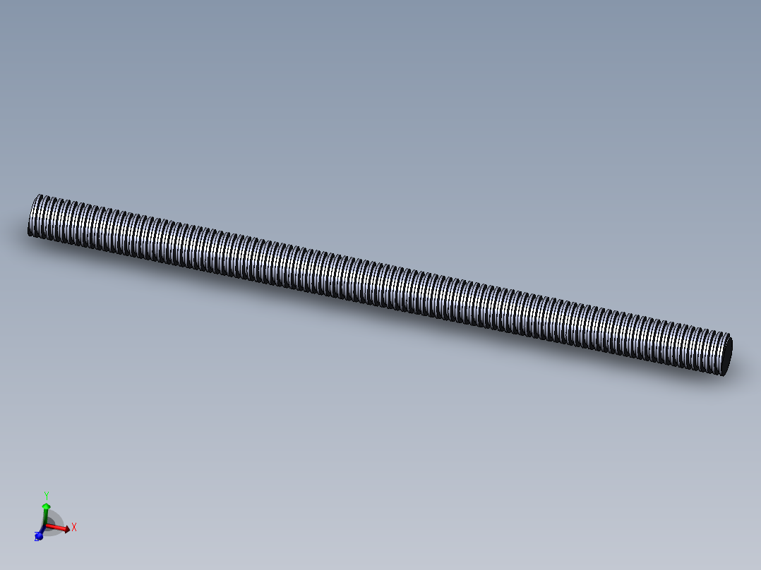 公制 （ISO） 梯形螺钉-TR12x2x200.SLDPRT
