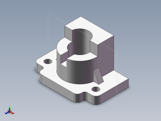 SW格式3D图(模型练习题)-007正等轴测缩略图