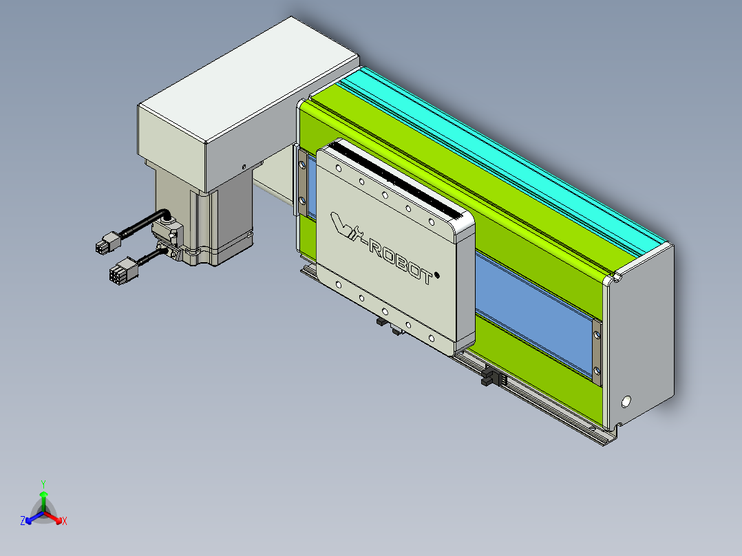 威洛博VBC同步带传动一无尘环境VBC17-L45-S100-BRU-ZP75-C3主视图