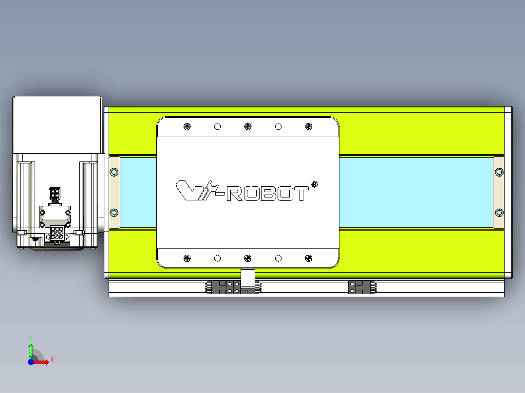 威洛博VBC同步带传动一无尘环境VBC17-L45-S100-BRU-ZP75-C3前视图