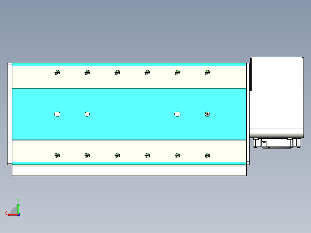 威洛博VBC同步带传动一无尘环境VBC17-L45-S100-BRU-ZP75-C3后视图