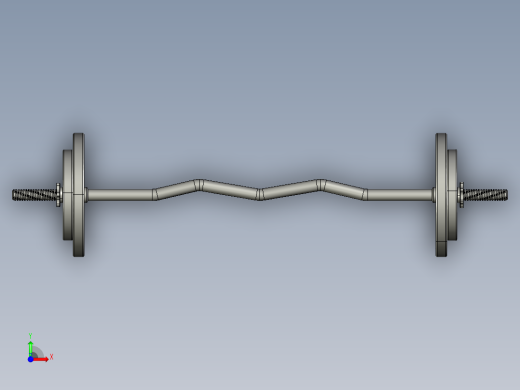 举重杆弯曲前视缩略图