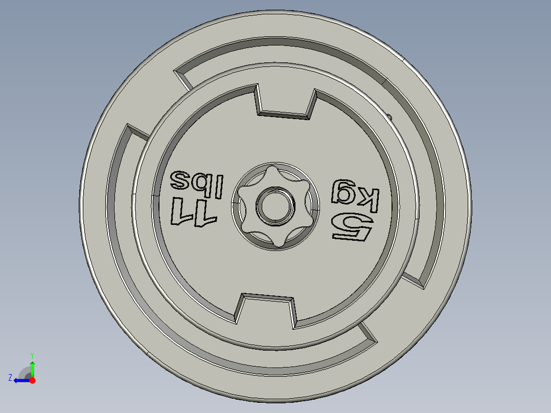 举重杆弯曲右视图