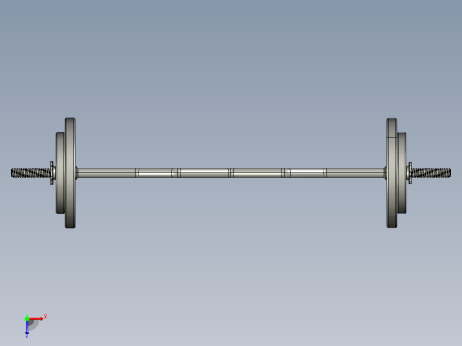 举重杆弯曲俯视缩略图