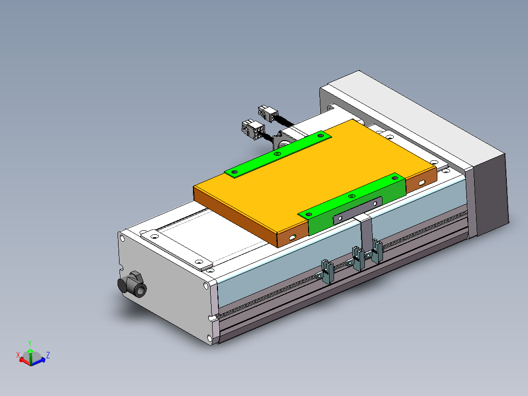 MCH丝杆全封闭MCH17-BL-400W主视图
