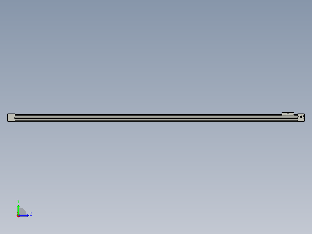 威洛博直线电机模组EB4-L80-S1900-光轴左视图