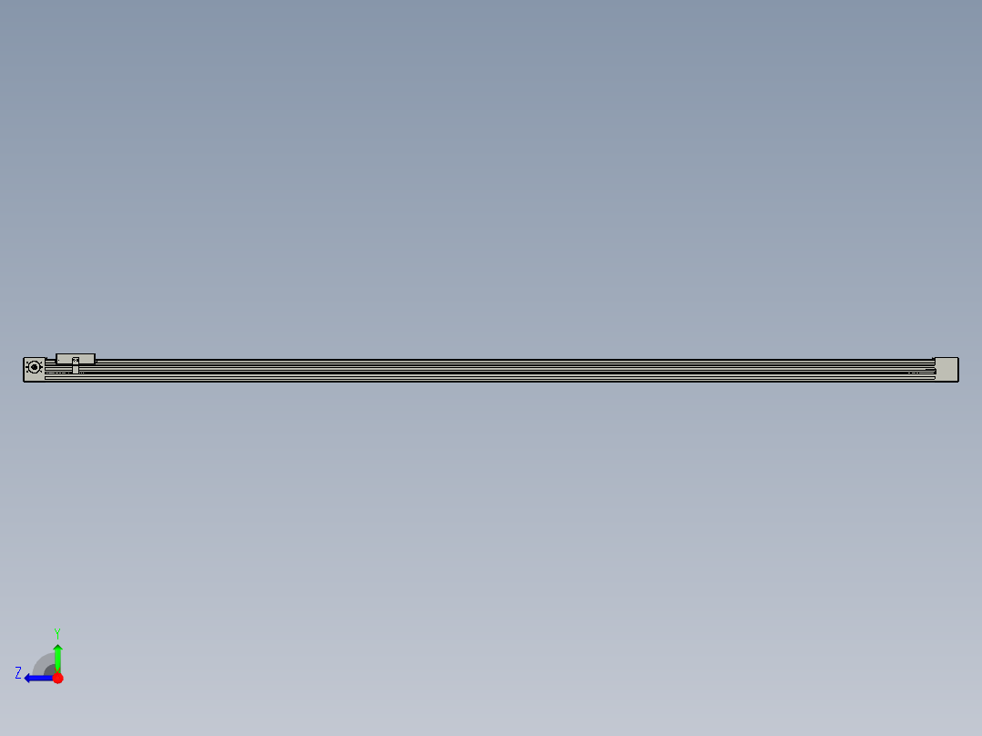 威洛博直线电机模组EB4-L80-S1900-光轴右视图