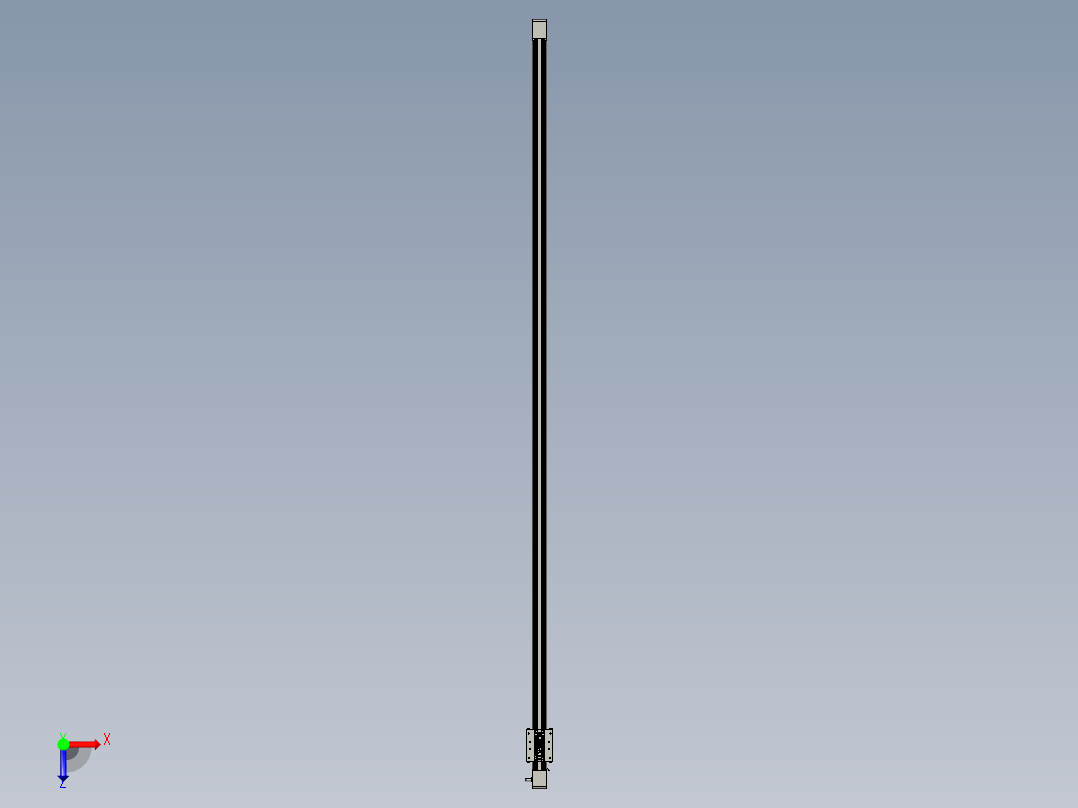 威洛博直线电机模组EB4-L80-S1900-光轴俯视图