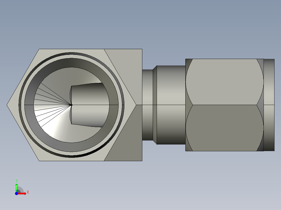 卡套式工业通用硬管接头8-12_cbu-s前视图