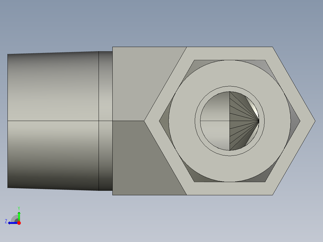 卡套式工业通用硬管接头8-12_cbu-s右视图