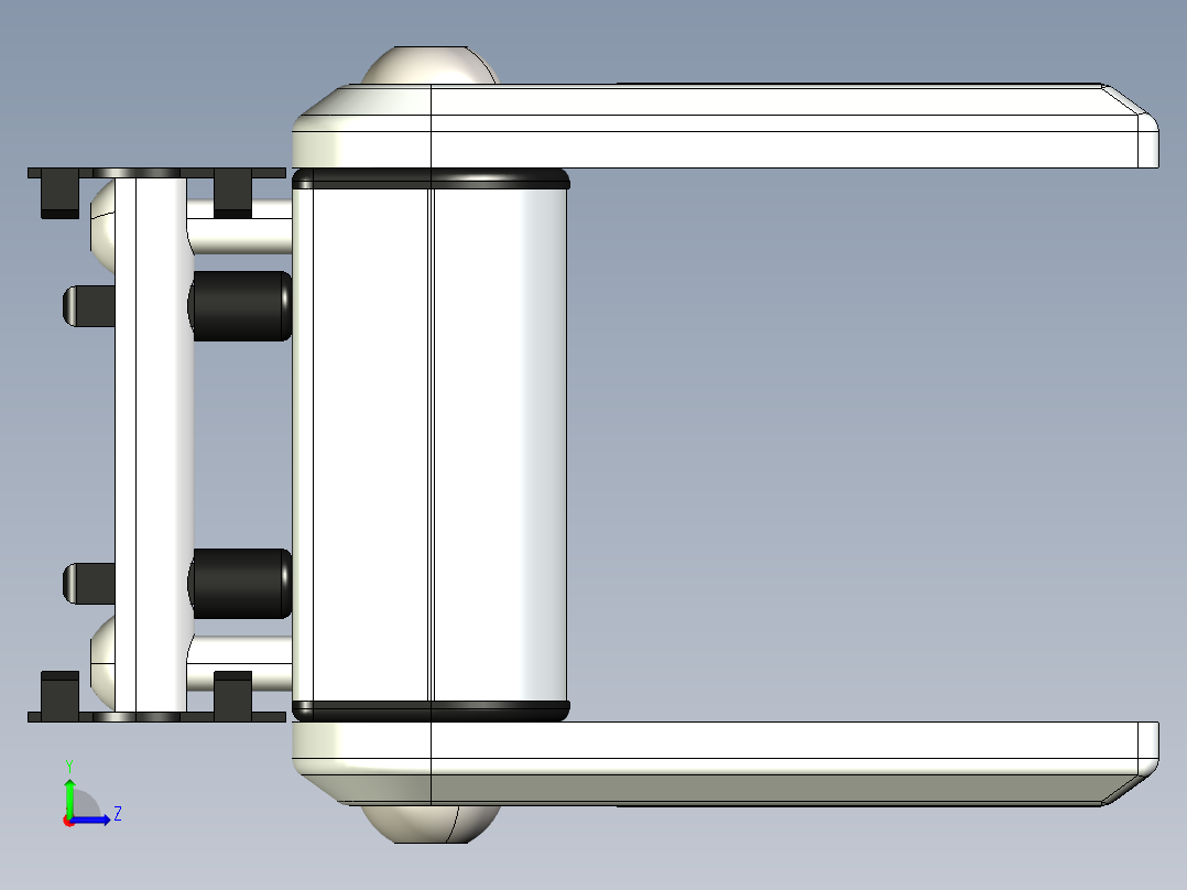 型材-BR 80 SUPPORTING ARM JOINT 3842532207左视图