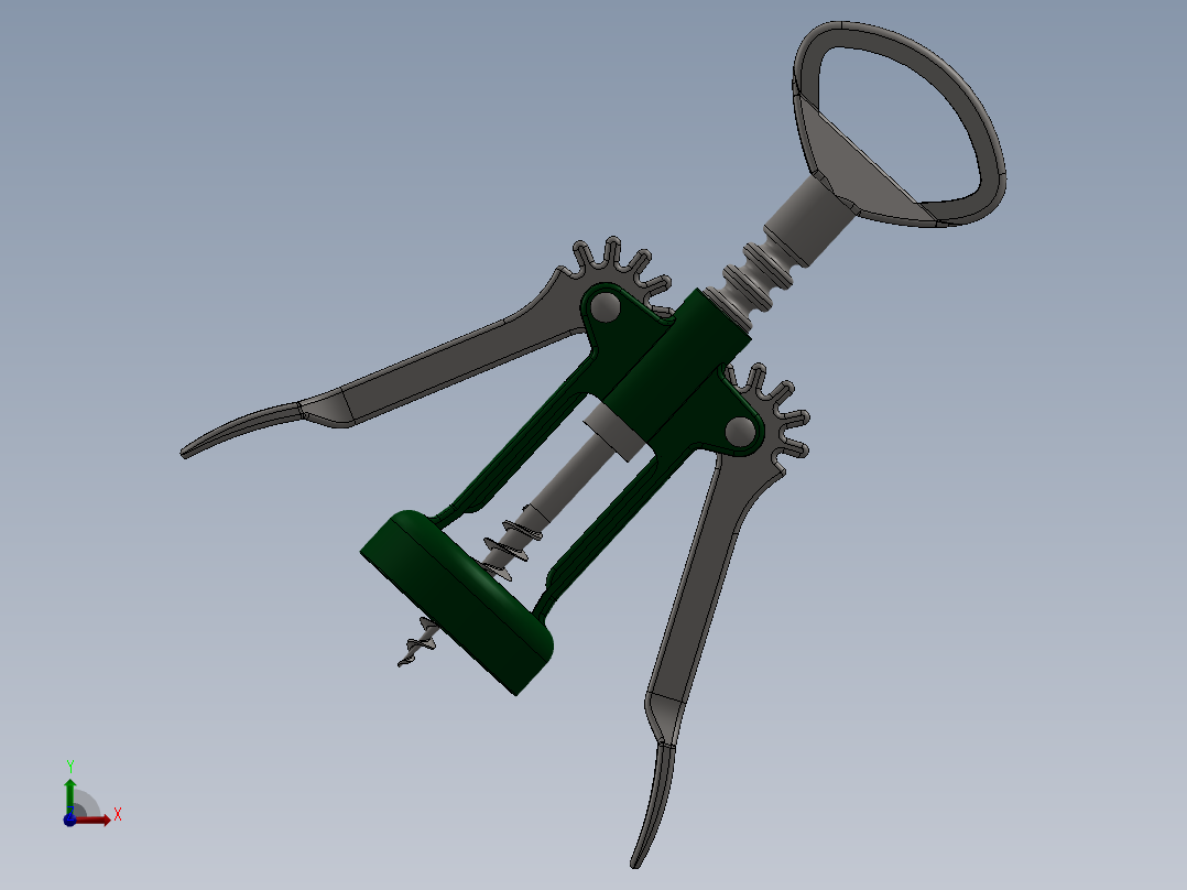 螺旋开瓶器3前视图