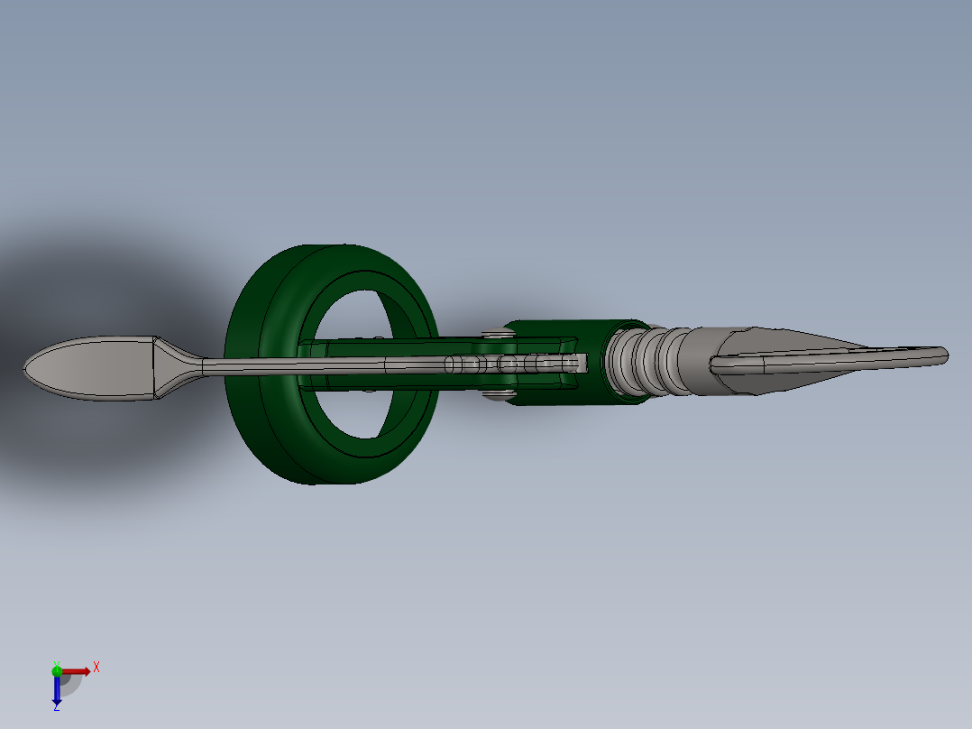 螺旋开瓶器3俯视图