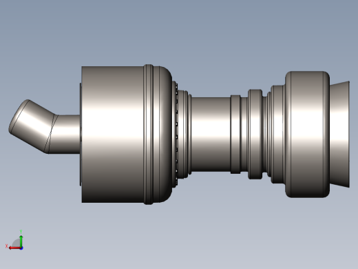喷气发动机燃气轮机238---模型格式为 sw后视缩略图