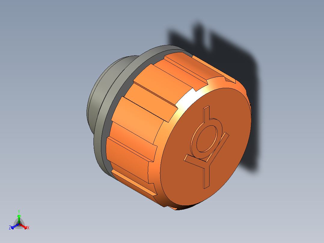 排氣蓋SFV-3D多系列多零件图纸模型主视图