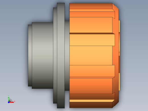 排氣蓋SFV-3D多系列多零件图纸模型前视缩略图