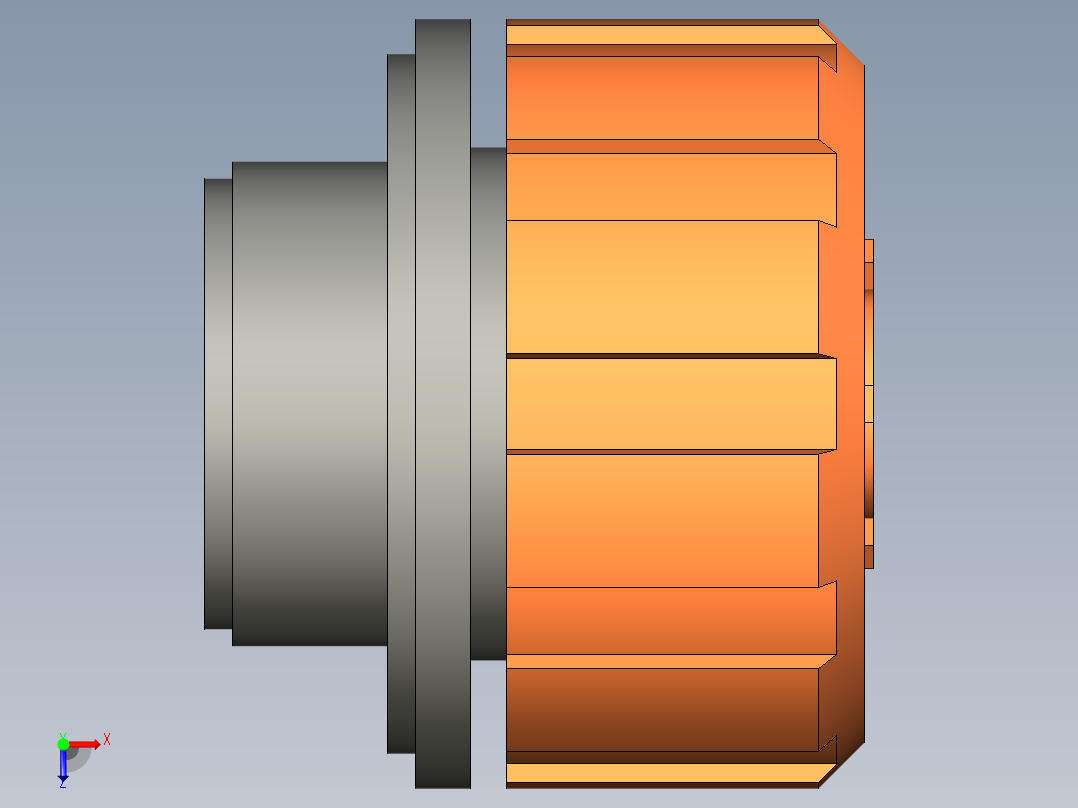 排氣蓋SFV-3D多系列多零件图纸模型俯视图