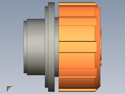 排氣蓋SFV-3D多系列多零件图纸模型俯视缩略图