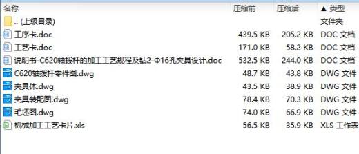 C620轴拨杆的钻2-Φ16孔夹具设计及加工工艺装备规程含4张CAD图缩略图