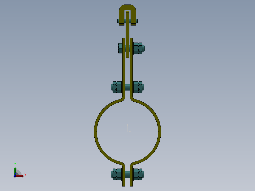 支架 (22)前视图