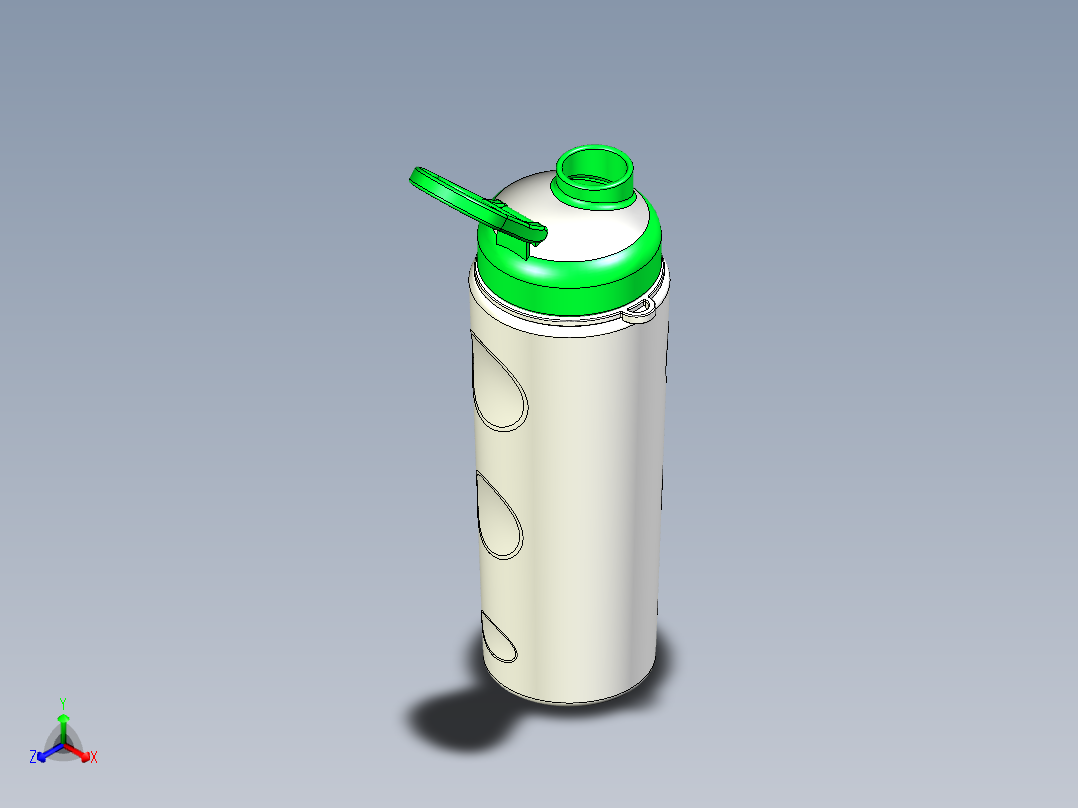 运动水杯三维模型