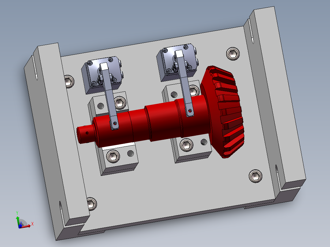 汽车主动锥齿轮气动夹具设计【柔性夹具】【含三维图】