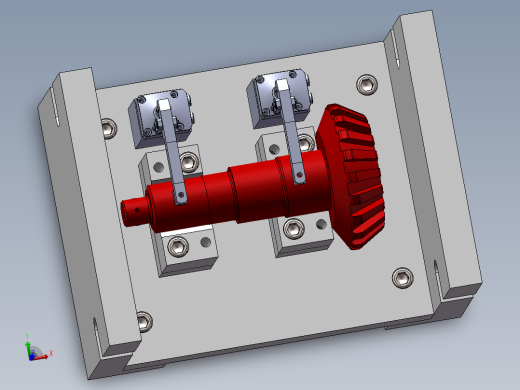 汽车主动锥齿轮气动夹具设计【柔性夹具】【含三维图】