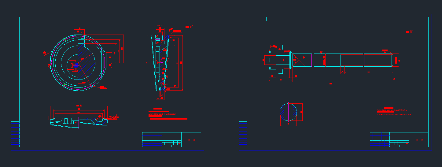 PN40DN300双缸气动弹性单闸板闸阀设计 CAD图纸 说明书