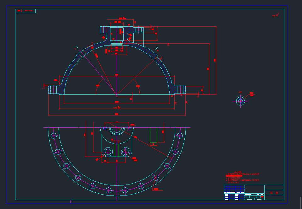 PN40DN300双缸气动弹性单闸板闸阀设计 CAD图纸 说明书