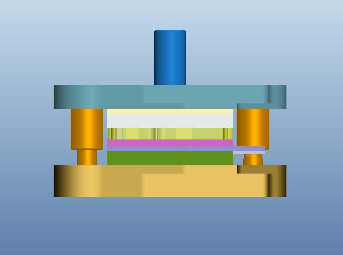 搭扣级进模（CAD图+Proe三维）