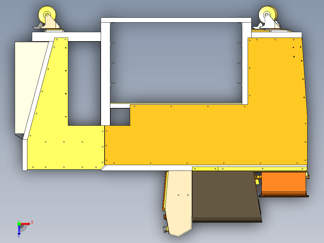 隔膜真空计俯视图